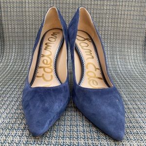 Sam Edelman Women's Hazel Classic Pumps Heels Size 7.5, NavySuede